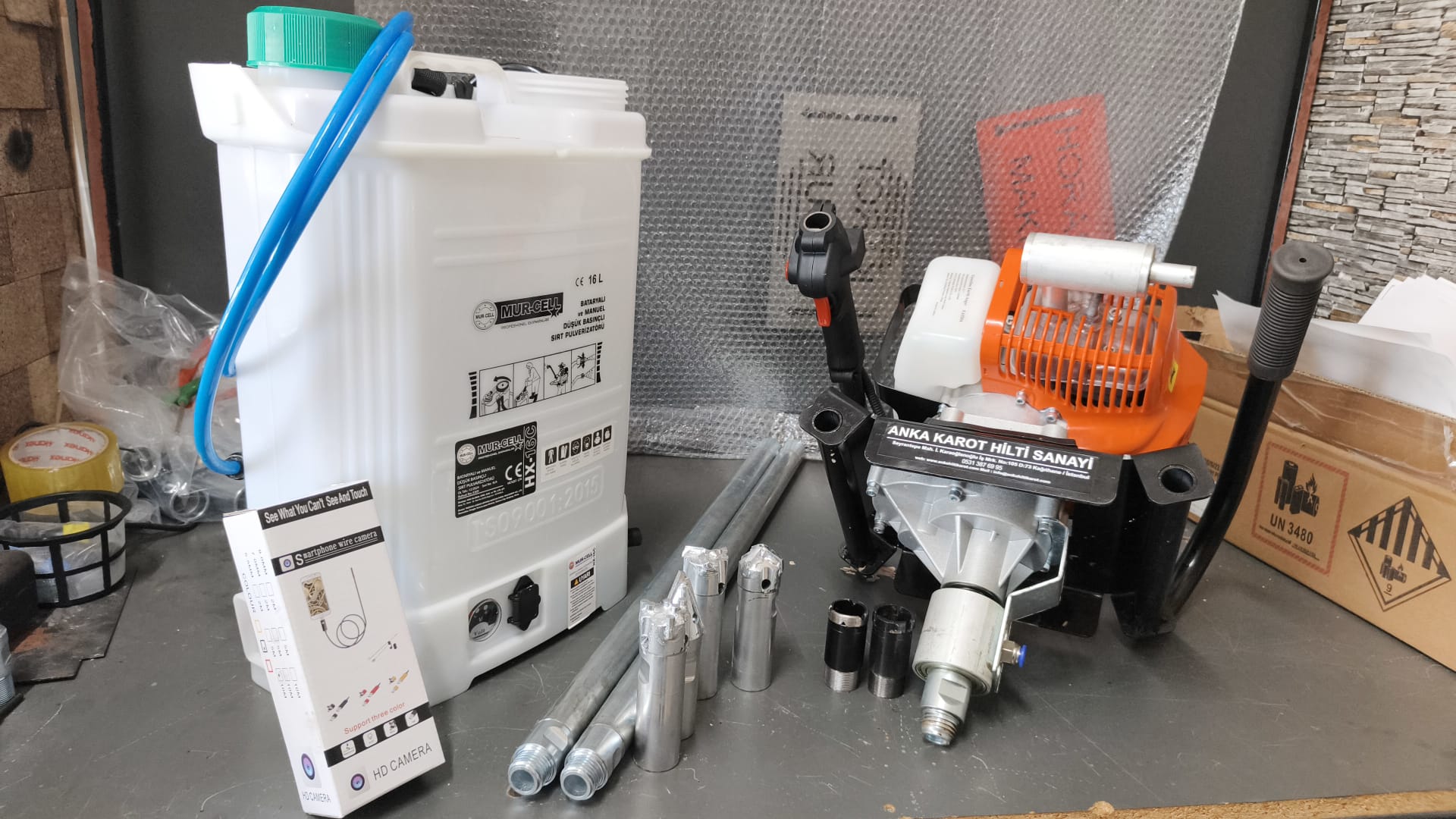 3.5 Kısa Redüktörlü Benzinli Sondaj Makinesi